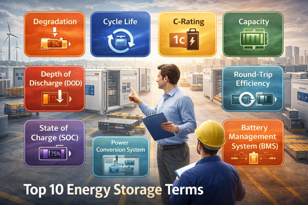 top 10 energy storage terms